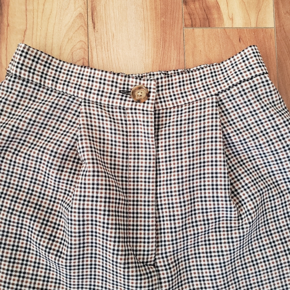 H&M High Rise Plaid Pants - Picture 2 of 5